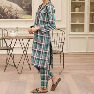 ชุด PW4131ผ้าสักหลาดสีเขียวของผู้หญิง - Product Image 3