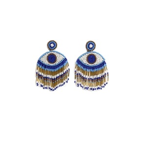 Pendientes de Cuentas de Semillas Modernos y Elegantes para Mujer, Joyería Clásica Hecha a Mano, Estilo Étnico - Product Image 1