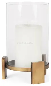 Porte-bougie artisanal contemporain pour les designers d'intérieur, porte-bougie en métal noir de luxe pour un style de vie moderne, porte-bougie - Product Image 4