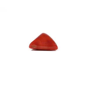 Natural Red Coral Oval Cabochon 8.55 Carat Loose Gemstone for Fine Jewelry - Product Image 3