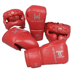 Nuevo Conjunto de Entrenamiento de Kick Boxing Profesional con Cierre de Cordones Negro y Dorado, Logotipo Personalizado y Guantes de Cuero Vacuno Genuino - Product Image 5