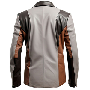 Vestes en cuir respirantes pour hommes grandes tailles - Toutes saisons Tamda International Manches longues 280g Logo personnalisé devant et derrière - Product Image 5