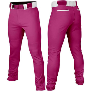 Pantalon de baseball pour homme de style classique, offrant un confort respirant et une mobilité athlétique stable grâce à un matériau personnalisé. - Product Image 4