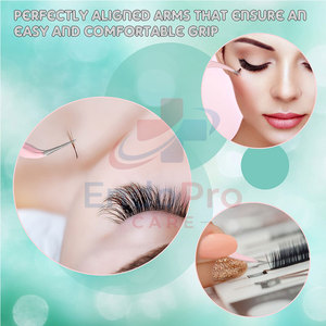 Kit de Belleza para el Cuidado Personal, Juego de Pinzas para Pestañas con Punta Afilada, Juego de Pinzas para Pestañas Duraderas - Product Image 5