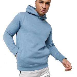 Sweat à capuche sans cordon de haute couture, coupe ajustée pour hommes, impression personnalisée, poches latérales, sweat à capuche en molleton de qualité - Product Image 5