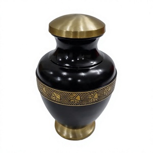 Urne funéraire américaine en métal durable pour adulte, motif métallique élégant, souvenir de crémation pour animaux de compagnie, pour cendres - Product Image 1