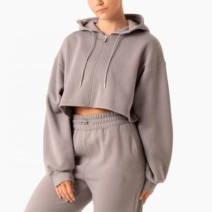 OEM/ODM Women's High-Neck Pullover Sports Sweater Loose Long Sleeve Casual Outdoor Running Autumn Woven Zippered - Product Image 2