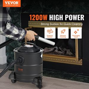 Aspirateur à cendres puissant de 1200 W, 5 gallons, câble d'alimentation de 16,4 pieds, aspiration inversée de 16 Kpa pour les cheminées, aspirateurs industriels - Product Image 2
