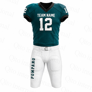 Uniforme de Fútbol Americano Personalizado, Jersey Sublimado Completo y Pantalones de Fútbol Acolchados Resistentes, Conjunto para Entrenamiento Profesional - Product Image 1