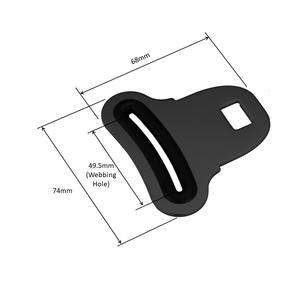 Venta al por mayor estilo deportivo seguridad cinturón hebillas varios 2 3 4 5 puntos hecho de acero aluminio ABS poliéster plástico - Product Image 3