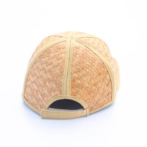 Gorra de Béisbol Hecha a Mano – Hecha de Hierba Natural, Estilo Moderno Snapback con Bordado a Juego, Playa, Casual - Product Image 3