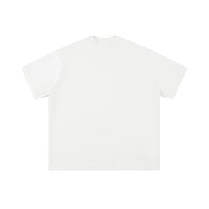 T-shirt décontracté à manches courtes et col rond pour homme, coupe oversize, marron uni - Product Image 4