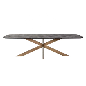 Wholesale Mango Wood and Iron Gold finish <b>leg</b> Dining <b>Table</b> | Furniture Manufacturer for Importers | MOQ 10 PCS - Product Image 4