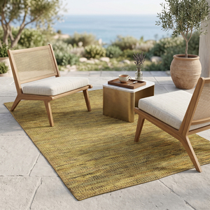 DECORDEC Golden Wool Hand Tufted Non-Slip Eco-Friendly Textured <b>Rug</b> Solid Tonal Woven Area Carpet for Living Room Bedroom Hotel - Product Image 3