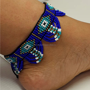 Pulsera ajustable con cuentas geométricas de estilo étnico para mujer, abalorio de joyería de moda con cuentas de semillas hechas de artesanías de resina - Product Image 3