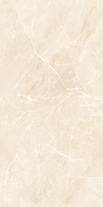 Azulejos de Porcelana Brillante con Efecto Mármol Clobber Beige de 600x1200 mm, Azulejos de Piso y Pared con Aspecto de Piedra Beige Premium para Sala de Estar - Product Image 3