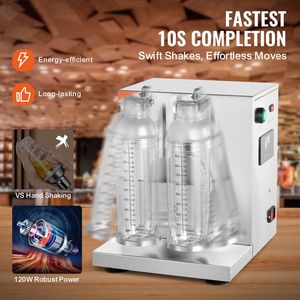 Macchina per milkshake commerciale da 120W |   Frullatore a Doppia Testa per Tè al Latte |   Miscelatore per Latte Regolabile 0-180s - Product Image 2