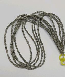 Perles de diamant brut couleur argent naturel, non taillées, taille 3mm à 4mm, pépites de cristal brutes, pierres précieuses en vrac pour la fabrication de bijoux - Product Image 5