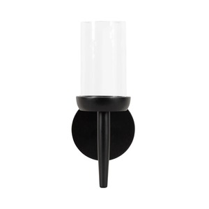 Porte-bougie mural en bois de haute qualité à 1 bras, noir, décoratif, pour la décoration intérieure de la maison, à prix abordable - Product Image 3