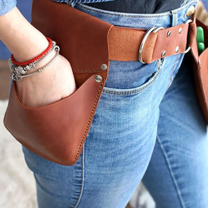 Ceinture porte-outils en cuir pour fleuriste, logo personnalisé, vente en gros, OEM, multi-poches, durable, organisateur de jardinage, qualité supérieure, à vendre - Product Image 3