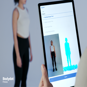 เครื่องวิเคราะห์ร่างกายอัจฉริยะ Bodydot BDF1000 AI พร้อมระบบติดตามท่าทางทั้งร่างกาย โครงสร้างยืดหยุ่น ไม่สามารถพับได้ ผลิตจากอลูมิเนียมอัลลอย - Product Image 4