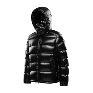 Chaqueta Acolchada con Capucha Personalizada para Hombre, Estilo Urbano, Cierre de Cremallera Frontal, Logotipo Personalizado, Abrigo de Invierno Aislado Premium - Product Image 1