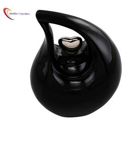 Urne funéraire en alliage métallique massif, style américain, en forme de goutte d'eau, couleur blanc et violet lavande, pour cendres humaines ou d'animaux, fournitures funéraires, urne de sépulture - Product Image 6