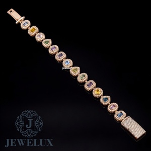 Pulsera de Tenis de Moissanita de la Mejor Calidad, con Apariencia de Diamante Real, Chapada en Oro de 18K, Cadena Ajustable para Uso Diario al Mejor Precio - Product Image 5