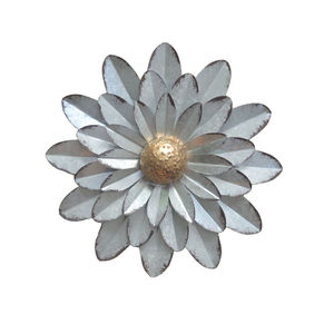 Décoration Murale pour Chambre et Salon, Art Mural en Fer Forgé avec Cadre Métallique et Motif Floral Suspendu pour Hall d'Entrée - Product Image 1