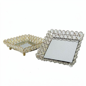 Hot Sale New Arrival Modern Gold Metal Wedding Tray <b>Table</b> Top Serving Use Hotel Bakery <b>Display</b> Rack Manufacturer - Product Image 1