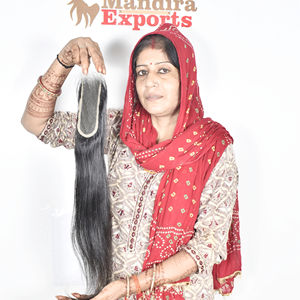 วิกต่อผมคนจริงๆ8-32นิ้วแบบนิ่ม2*6 HD สีดำตรงสีธรรมชาติ - Product Image 6