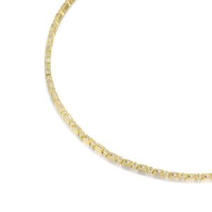 Ensemble complet personnalisé en or massif 10K/14K/18K avec diamants de laboratoire CVD IGI/HPHT taille brillant : collier, bracelet, boucles d'oreilles et bague - Product Image 3