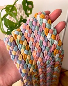 Big Macrame Rope Style Decorative Objects <b>Key</b> Chain Perfect For Mobile Phone Charm Or Mobile <b>Bag</b> Attachment And Large <b>key</b> holder - Product Image 4
