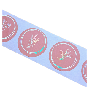 2024 nouveau design merci autocollant pour l'emballage autocollant d'holographie Laser rond - Product Image 6