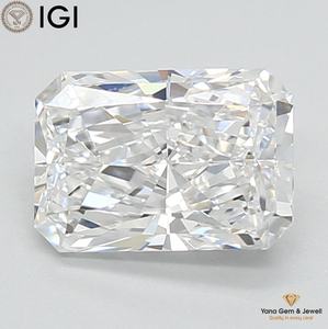 Diamante Cultivado en Laboratorio CVD de 1.50 Quilates, Color E, Claridad VVS1, Corte Radiante, Certificado IGI, para un Exquisito Colgante - Product Image 1