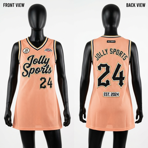 Women Basketball Dress Jersey 160 GSM Breathable <b>Mesh</b> Orange Black Side Panel Heat Transfer Logo Basketball Jersey Breathable - Product Image 4