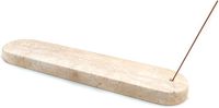 Porte-encens en marbre, brûleur d'encens en travertin, support rectangulaire pour bâtonnets d'encens