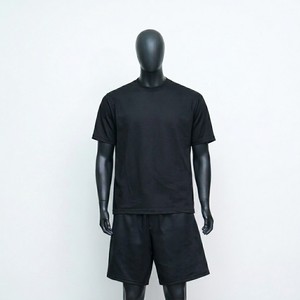 Customized <b>Men</b> Minimal Activewear Set Casual Solid Tee <b>Shorts</b> Relaxed Fit <b>Lightweight</b> Breathable Summer Streetwear Everyday - Product Image 4