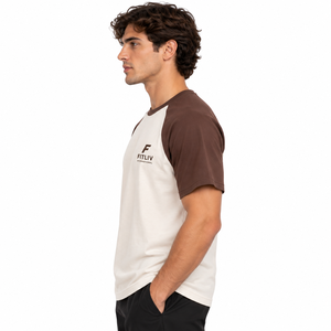 Men's 100% Cotton <b>Raglan</b> <b>Sleeve</b> <b>T</b> <b>Shirt</b> O Neck Short <b>Sleeve</b> Casual Tee Blank Pattern - Product Image 4