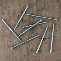 Fixations robustes pour toiture - Vis à bois en acier au carbone zingué métriques/pouces de 50 mm à 300 mm