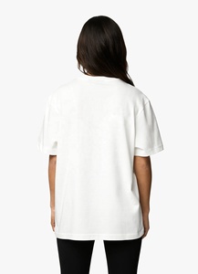 Camisetas gráficas informales de lujo transpirables, camisetas de algodón de gran tamaño para mujer, camiseta con diseño de bordado impreso con logotipo personalizado - Product Image 5