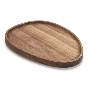 5. Irregular Wooden Serving Platter Wholesale Minimalist Natural Wooden Food <b>Tray</b> <b>Dinner</b> Dish For Hotel Restaurant & Home Decor - Product Image 1