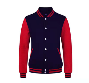 รับผลิตเสื้อแจ็คเก็ตเบสบอลวาร์ซิตี้แบบกำหนดเองสำหรับฤดูหนาว แบรนด์ OEM วัสดุคุณภาพสูง ผ้าแคนวาส ผลิตจำนวนมาก รับผลิตตามสั่ง พร้อมสกรีนโลโก้ - Product Image 1