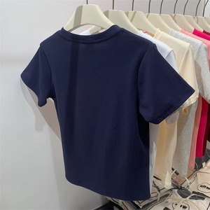Camisetas de Algodón Lisas en 20 Colores Disponibles, Precio al por Mayor, Ropa sin Estampado - Product Image 4