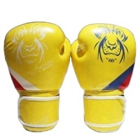 Gants de boxe en cuir véritable de haute qualité de style professionnel avec équipement d'entraînement de logo personnalisé et protection du Pakistan
