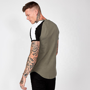 T-shirt Homme Luxe Personnalisé 100% Coton Jersey Grande Taille Col Rond Coupe Ample Épaisse de Haute Qualité - Product Image 3