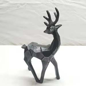 Elegante Adorno de Reno Metálico, Centro de Mesa Navideño para Decoración del Hogar en Época Navideña - Product Image 2