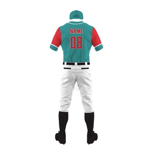 Uniforme de Béisbol Sublimado Personalizado, Conjunto de Pantalones y Gorra con Botones, Fabricante OEM, Ropa Deportiva para Equipos al por Mayor - Product Image 3