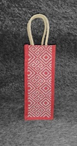 1.5 Liter Jute Single <b>Bottle</b> Bag <b>Water</b> <b>bottle</b> bag Customize Reusable <b>Bottles</b> Holderprint eco friendly reusable - Product Image 4