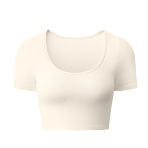 Crop top femme tendance, vêtements décontractés, nouveau design, tailles adultes, dernier cri, respirant, prix abordable, sur mesure. - Product Image 3